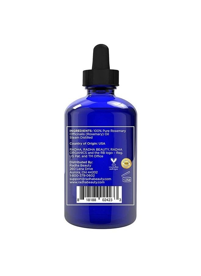 Radha beauty Huge 4 oz. Rosemary Essential Oil - 100% Pure Therapeutic Grade, Steam Distilled for Aromatherapy, Relaxation, Scalp, Healthy Hair Growth, Anti-Aging, Dry Skin  - Image 4