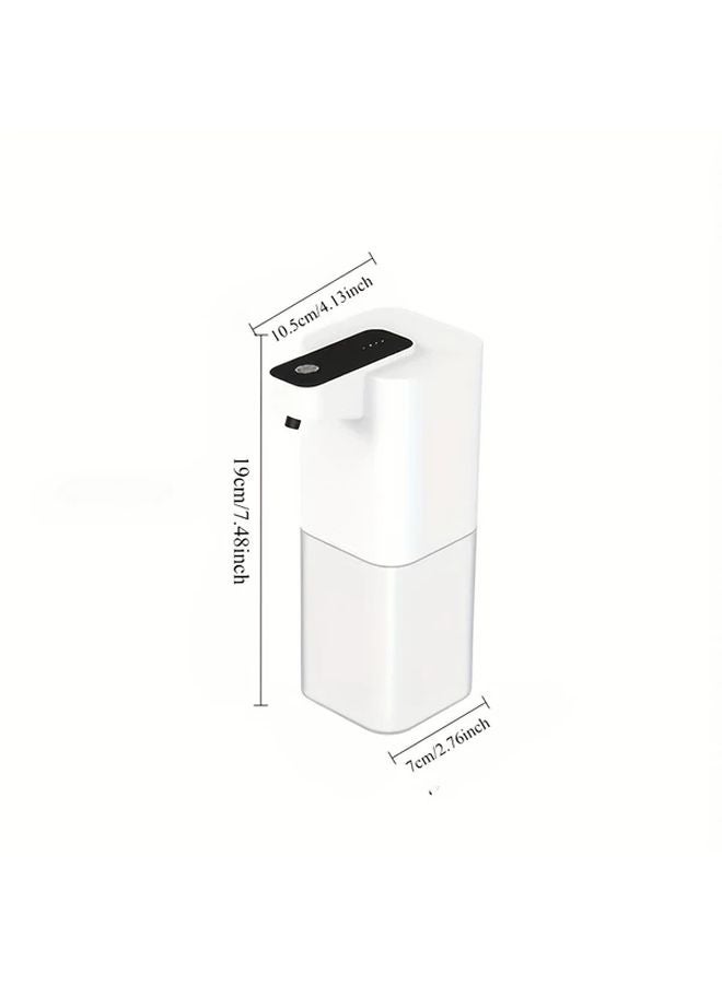موزع صابون اليدين الأبيض بدون لمس يعمل بالطاقة عبر USB، موزع رغوة صحي بدون تلامس - Image 2