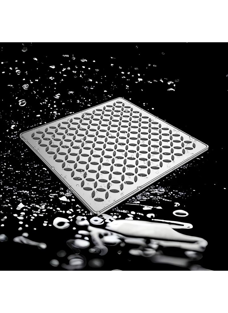 THOISEWELT THOISEWELT Bathroom Overhead Shower Rain Shower Square 304Stainless Steel Material Chrome Finish Shower Head Only 4 x 4 In  - Image 5