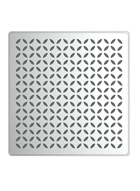 THOISEWELT THOISEWELT Bathroom Overhead Shower Rain Shower Square 304Stainless Steel Material Chrome Finish Shower Head Only 4 x 4 In  - Image 1