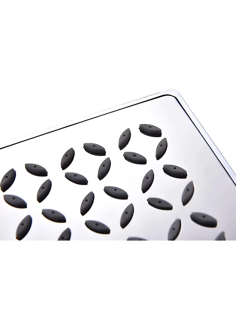 THOISEWELT THOISEWELT Bathroom Overhead Shower Rain Shower Square 304Stainless Steel Material Chrome Finish Shower Head Only 4 x 4 In  - Image 3