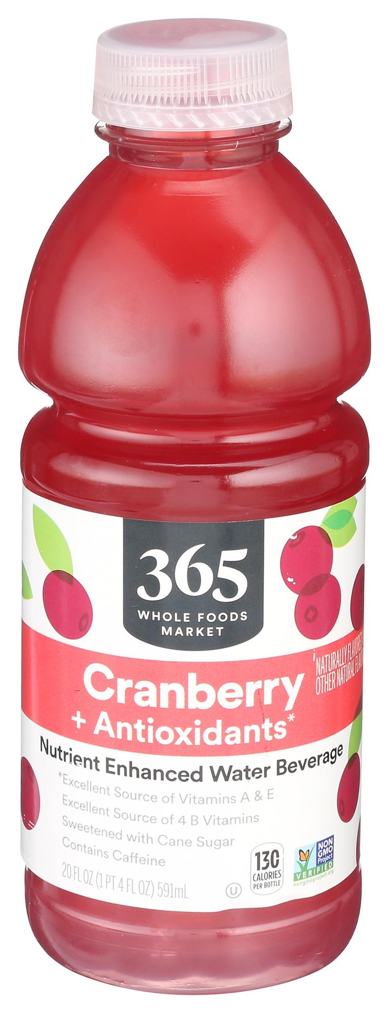 365 by Whole Foods Market Nutrient Enhanced Water Cranberry  Antioxidants 20 Fl Oz - Image 3