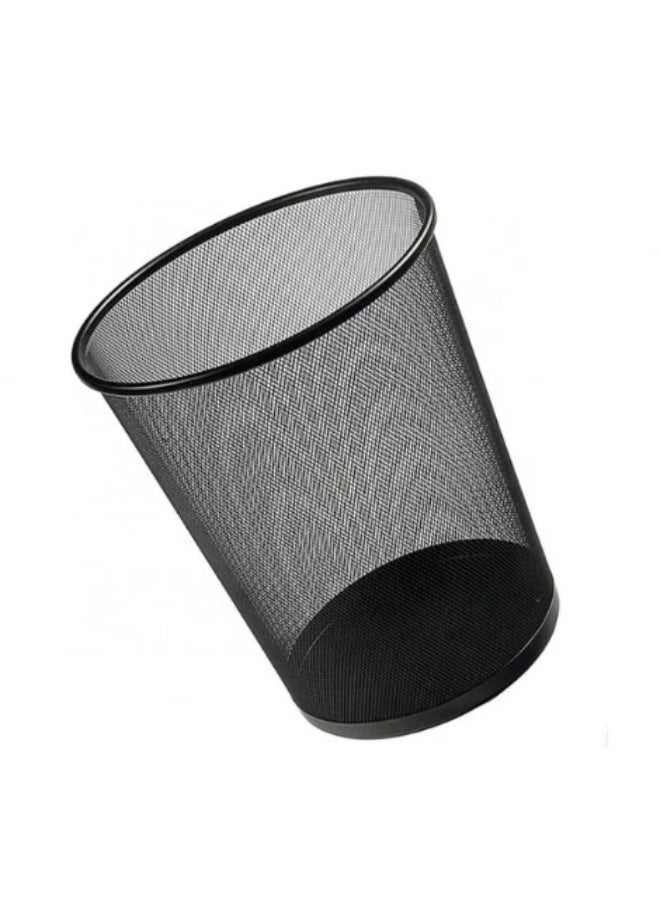 Metal Trash Basket Black - Image 2
