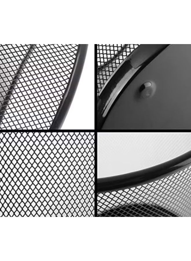 Metal Trash Basket Black - Image 4