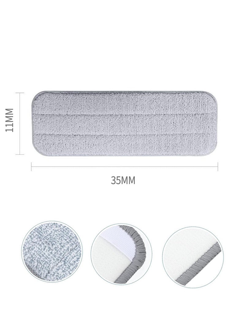 4-Piece Replacement Mop Set Grey 35x11cm - Image 2