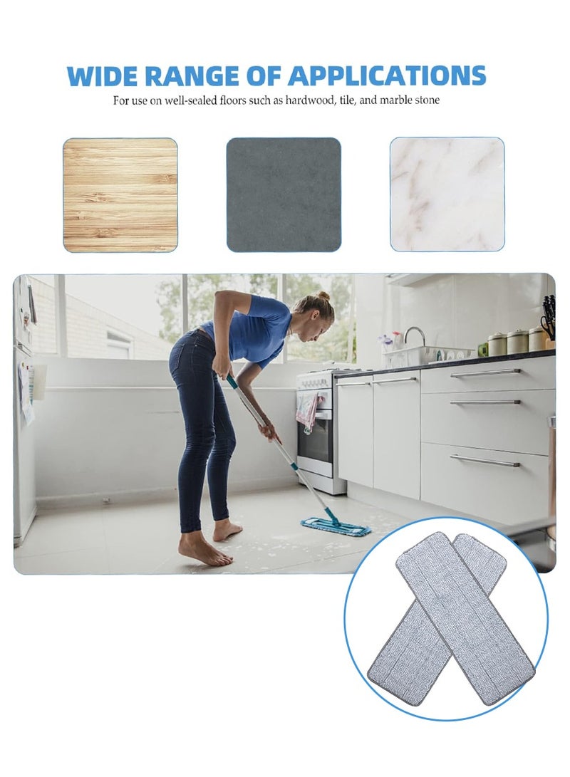 4-Piece Replacement Mop Set Grey 35x11cm - Image 3