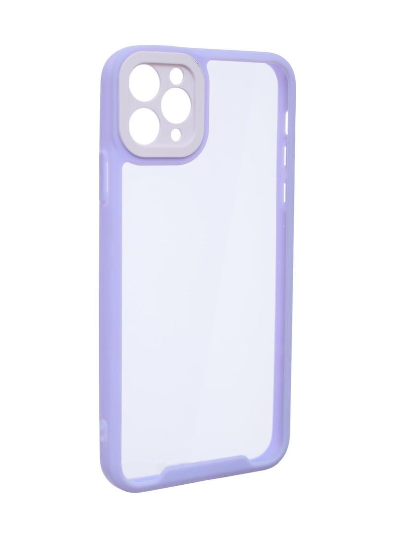 جراب خلفي PP عادي لجهاز آيفون 11 برو ماكس - شفاف موف - Image 2