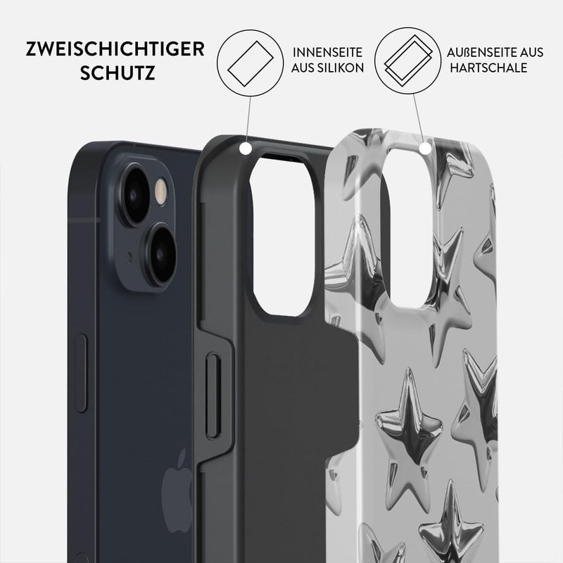 بورجا غطاء هاتف لـ iPhone 14 - نمط جذاب وعصري مع حماية صلبة - يناسب هاتف iPhone 14 للرجال والنساء - Image 1
