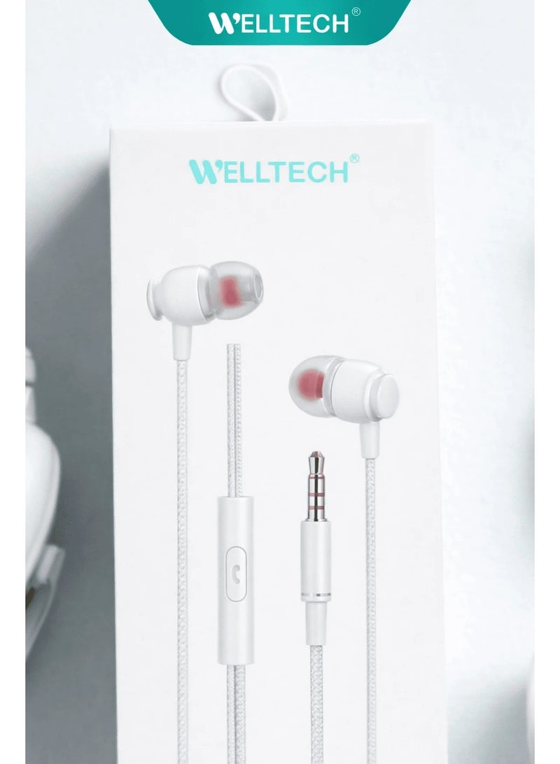 WELLTECH 3.5mm Wired Headphones with Mic Clear Voice Sound AUX Over Ear Headset Noise Isolation Comfortable Headphones for Laptop Mobile Gaming Calls WELLTECH NIHA36 - Image 4