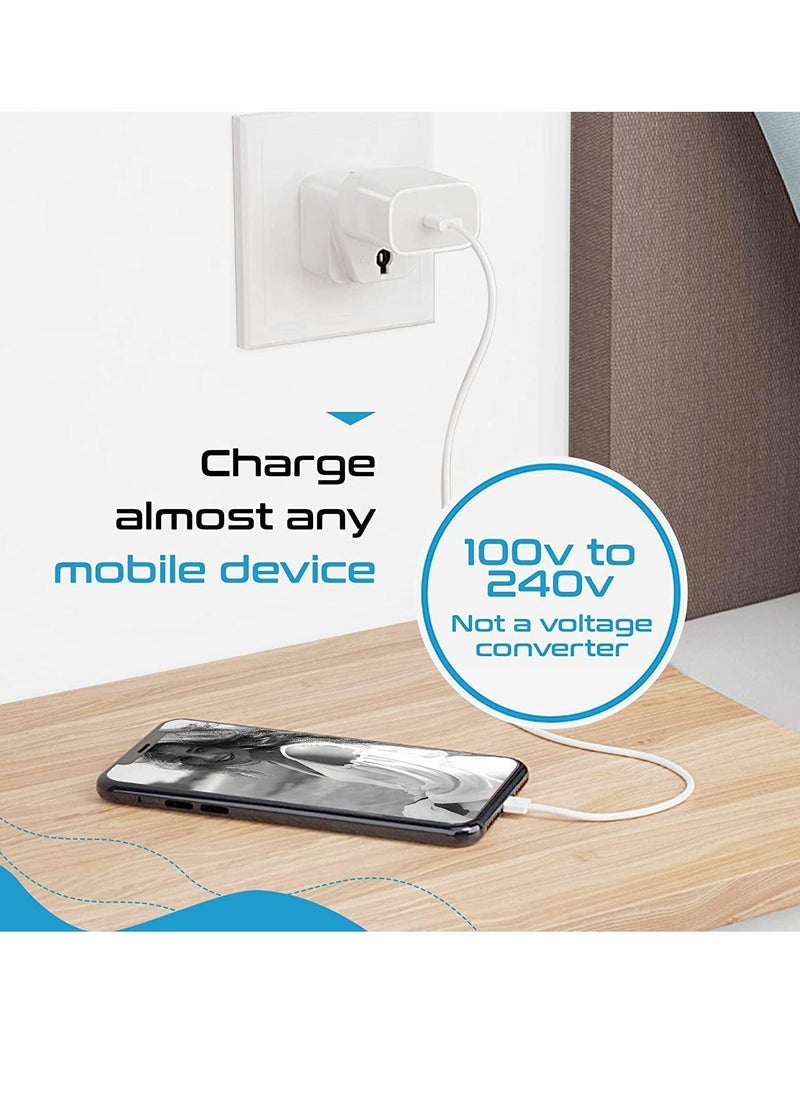 SYOSI - UK Travel Adapter for Type G Plug - 2 Pcs Works with Electrical Outlets in United Kingdom, Hong Kong, Ireland, Great Britain, Scotland, England, London, Dublin, UAE & More - Image 1