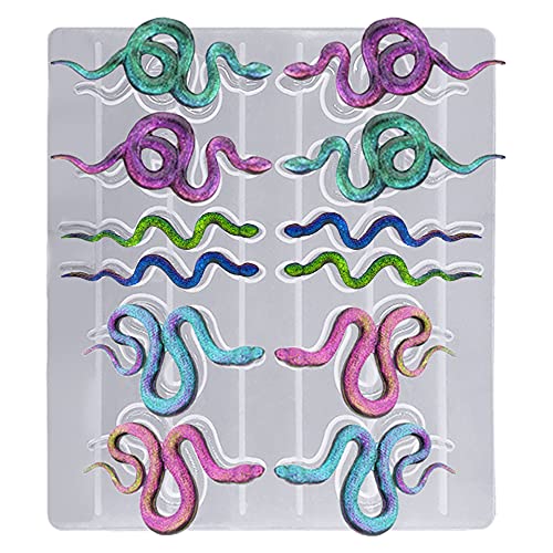 AFUNTA 2 PCS Snake Epoxy Resin Mold, AFUNTA Earring Silicone Mold Serpent Shape Casting Mold Keychain Resin Mold for DIY Resin Casting Crafts, Women Earrings, Jewelry Making Supplies - Image 3