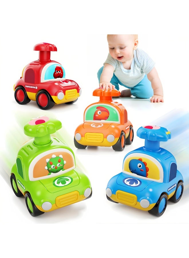 هالامودو قائمة المنتجات ذات الصلة 4PCS الصحافة والذهاب لعبة السيارات , الاحتكاك مدعومة لعبة السيارات , سحب مرة أخرى لعبة السيارات , الكرتون ديناصور لعبة المركبات , مع مقصورة التخزين Flip-Up والصفيرة , مكافحة الاصطدام مقاومة للإسقاط , 6.65 * 9.73 * 8.86 سم - Image 1