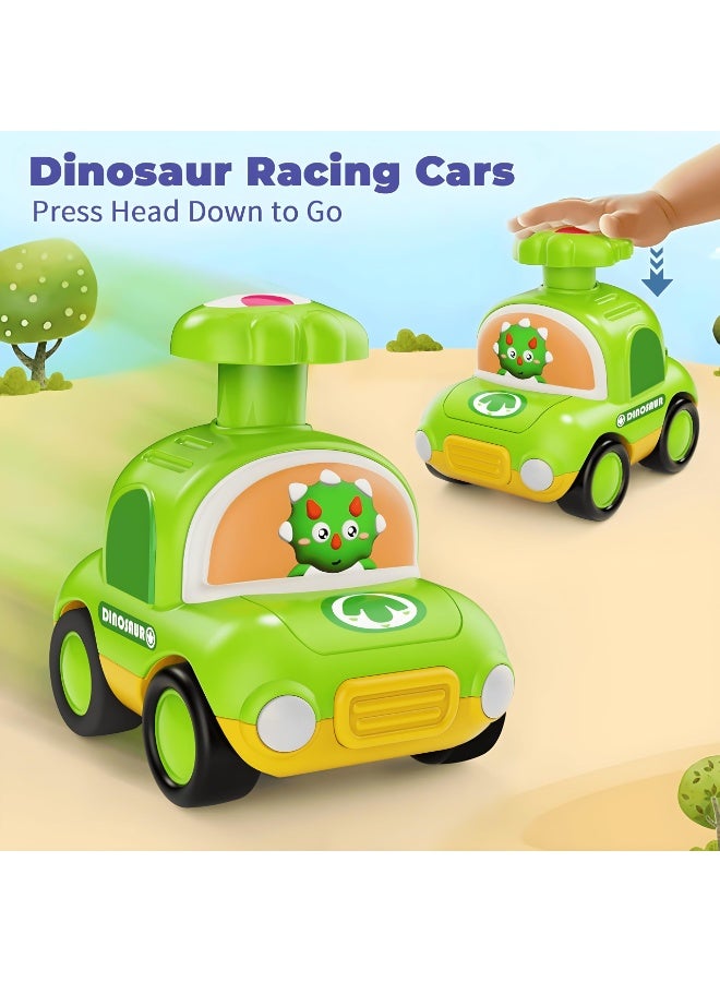 هالامودو قائمة المنتجات ذات الصلة 4PCS الصحافة والذهاب لعبة السيارات , الاحتكاك مدعومة لعبة السيارات , سحب مرة أخرى لعبة السيارات , الكرتون ديناصور لعبة المركبات , مع مقصورة التخزين Flip-Up والصفيرة , مكافحة الاصطدام مقاومة للإسقاط , 6.65 * 9.73 * 8.86 سم - Image 2