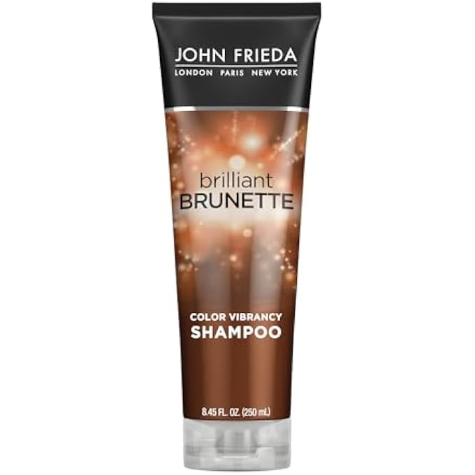 John Frieda Brilliant Brunette Multi-Tone Revealing Shampoo, Color Protecting Shampoo, Helps Unlock Vibrant Color, 8.45 Ounce
