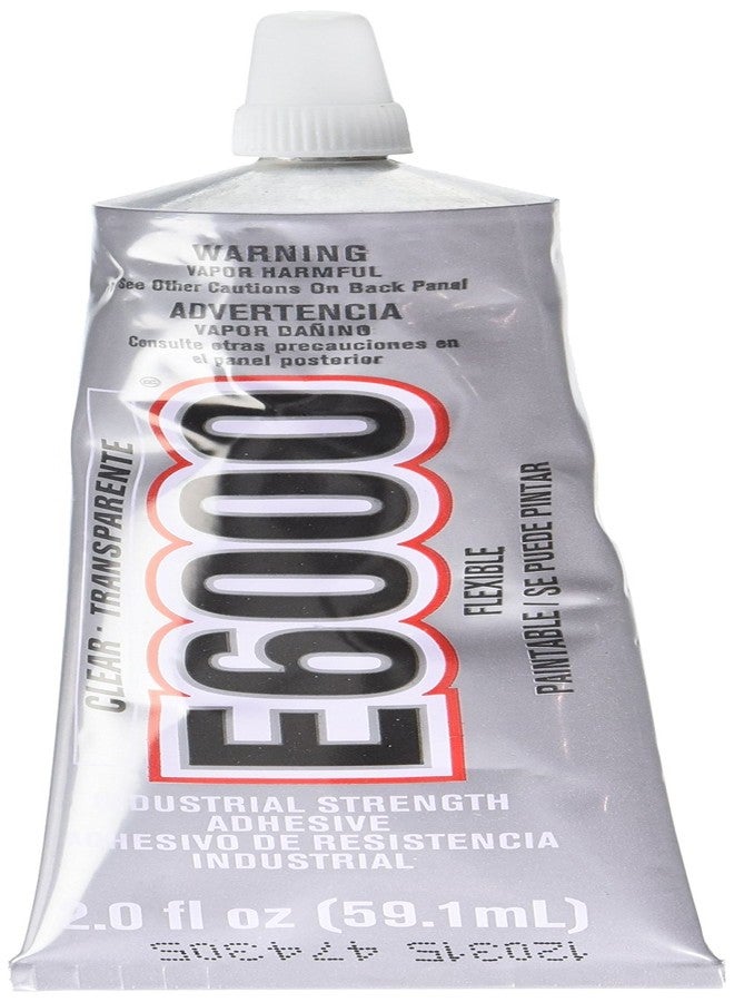 E-6000 Adhesive Metal, Glass, Fiberglass Masonry And Concrete Clear Carded 2 Oz