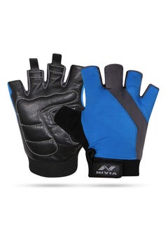 Nivia New Dragon Sports Glove | Size - Medium | Material - Leather | Weight Lifting Gloves | Exercise Gloves | Fingerless Grip Gloves | Fitness Gloves | Crossfit Gloves  - Image 1
