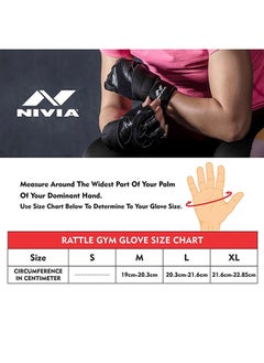 Nivia New Dragon Sports Glove | Size - Medium | Material - Leather | Weight Lifting Gloves | Exercise Gloves | Fingerless Grip Gloves | Fitness Gloves | Crossfit Gloves  - Image 3