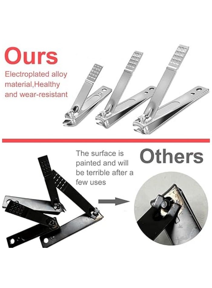 مجموعة مقصات الأظافر للرجال والنساء، هدية مجموعة مانيكير 19 قطعة من الفولاذ المقاوم للصدأ، أدوات العناية بالأظافر مع حقيبة سفر فاخرة. - Image 5