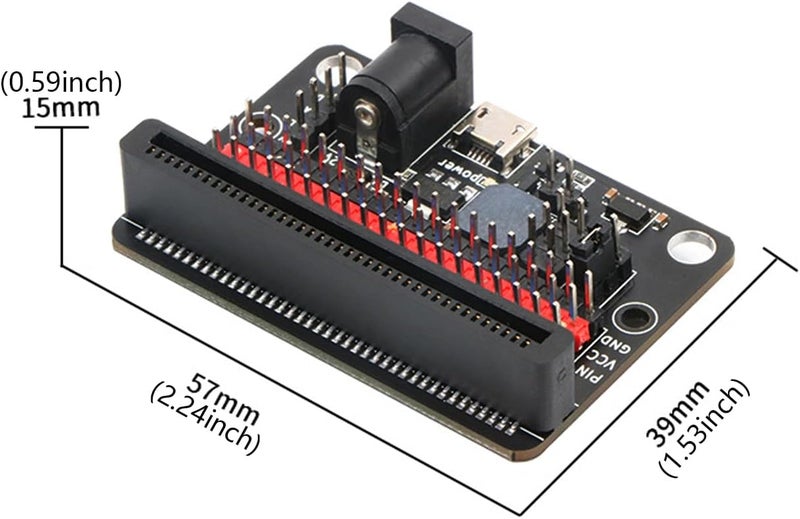 :Bit Extension Card with 19 PIN Access and Flexible Voltages Setting Perfectly for Classroom and Home Projects Educational Programming Tool - Image 3