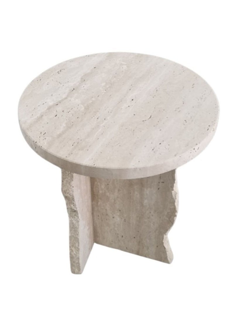 Generic Travertine side table45x45x50cm  - Image 1