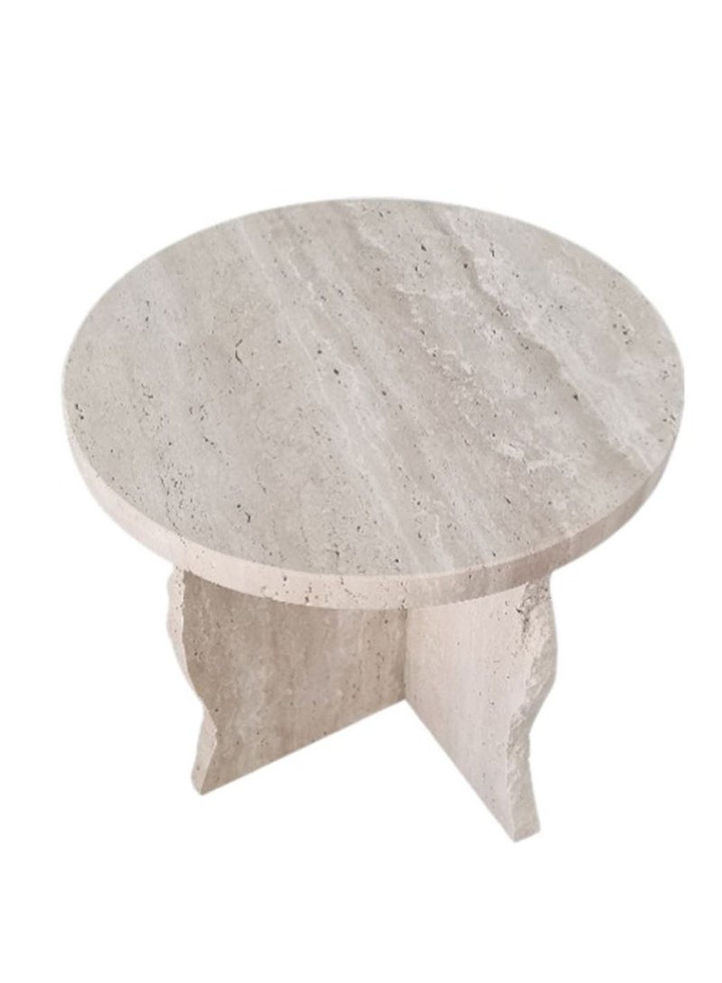 Generic Travertine side table45x45x50cm  - Image 3
