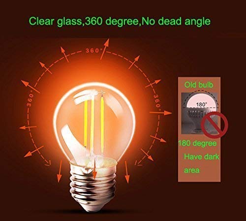Groeien 4-Watts E26;E27 Incandescent Light Bulbe, Pack of 2, Warm White Light Yellowish, Standard (newflex_170..) - Image 5