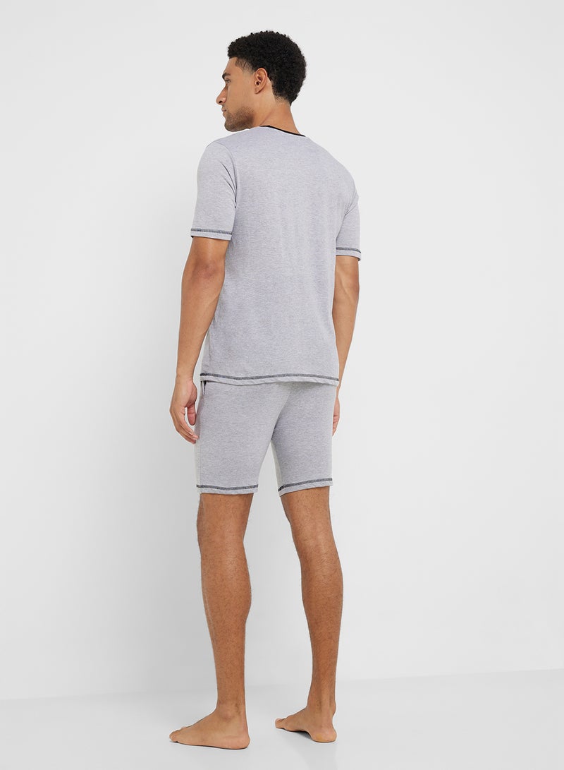 Seventy Five Nightwear T-Shirt & Shorts Sets  - Image 2