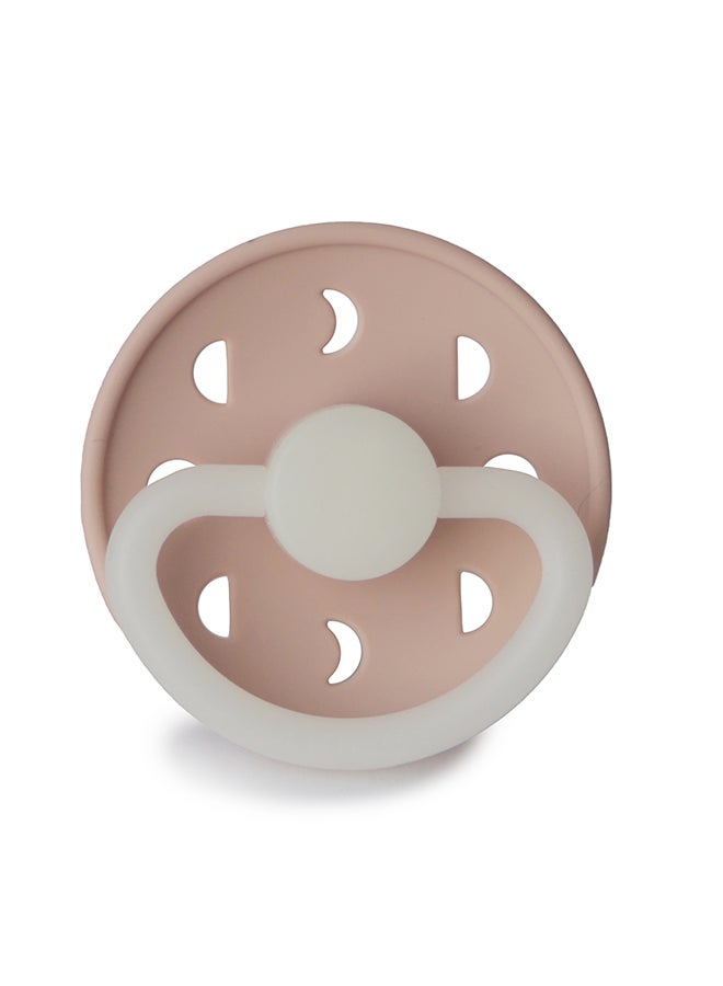 FRIGG Moon Phase Latex Baby Pacifier 0-6M 1-Pack Blush Night - Size 1 - Image 1