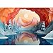 Hiwhy 1000 Pieces Jigsaw Puzzle for Adults Dreamy Glacier Sunrise Landscape Challenging Puzzle with Fantasy Colors for Relaxing Family Fun 197x276 in - Image 2