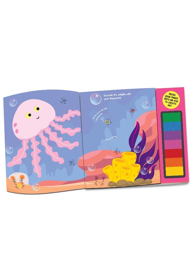 Dreamland كتاب نشاط فن بصمة الإصبع للأطفال - المحيط مع جهاز بصمة الإبهام - Image 4
