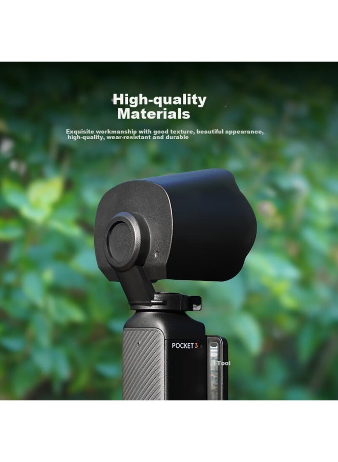 Youfes Lens Protection Cover Sunshade For Dji Osmo Pocket 3 Camera Gimbal Protective Case Sunshade Hood Osmo Pocket 3 Extension Accessories Lens Cap Protective Shell - Image 2