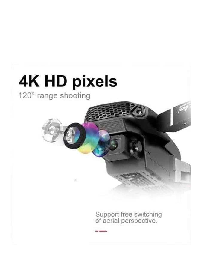 Drone with 4K Camera for Auto Return Home, Follow Me, Dual Cameras, Waypoints, Headless Mode (Black)  - Image 3