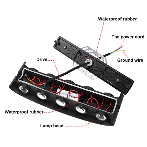Kawell 10W Waterproof Modern Wall Sconces LED Wall Light Up Down Aluminum Wall Lamp LED Indoor Outdoor for Bedroom Living Room Bathroom Porch Stairs Hotels Garden Pathway, Black 3000K - Image 2