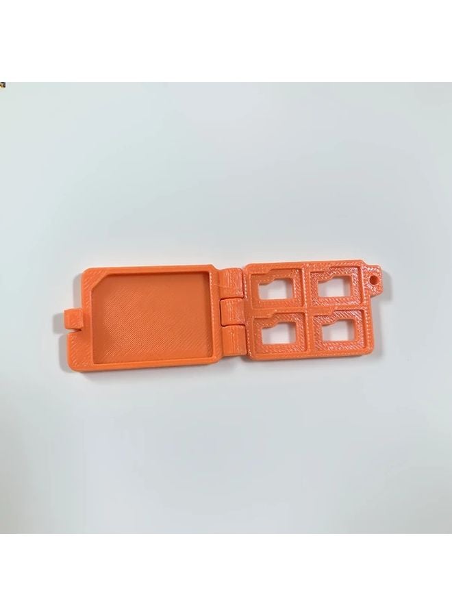 حافظة تخزين بطاقة Micro SD من Orange متوافقة مع SD وHC وXC وMMC للهواتف الذكية والأجهزة اللوحية والكاميرات - Image 1