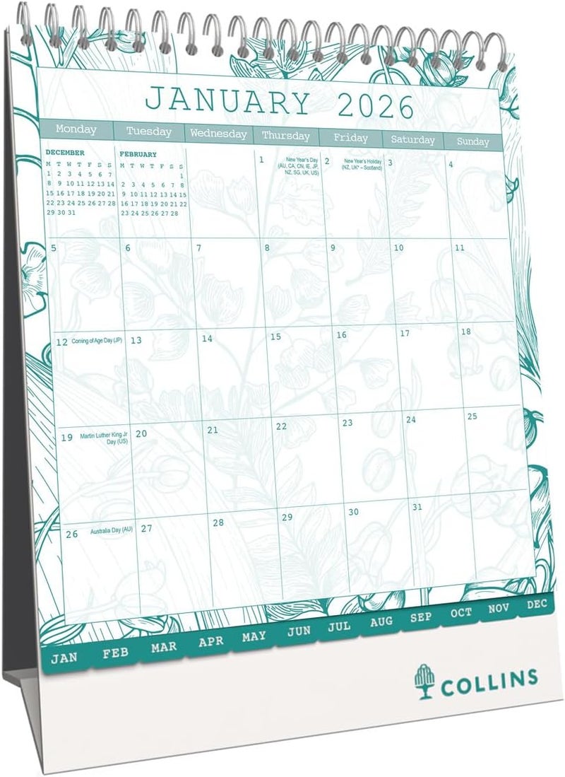 Collins كولينز - تارا - تقويم مكتبي شهري 2026 (TADC-26) - Image 2