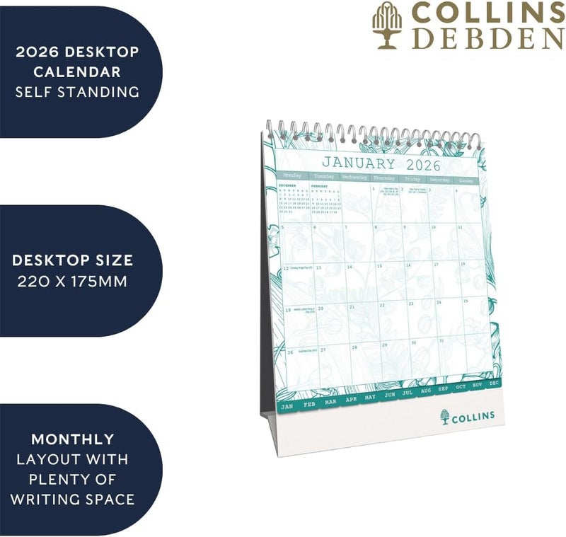 Collins كولينز - تارا - تقويم مكتبي شهري 2026 (TADC-26) - Image 3