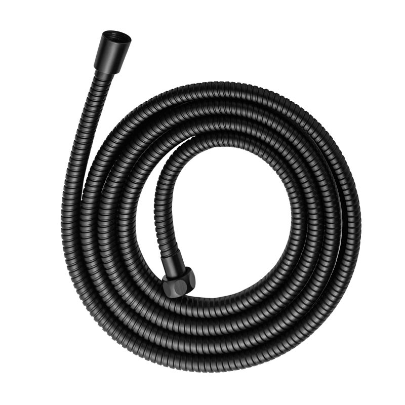 OFFO Shower Hose 100 in Kink Free Stainless Steel Shower Hose Attachment Electroplating Handheld Shower Head Hose Flex Hoses Extension with Brass Insert Nut for Pet Bathing Cleaning Matte Black