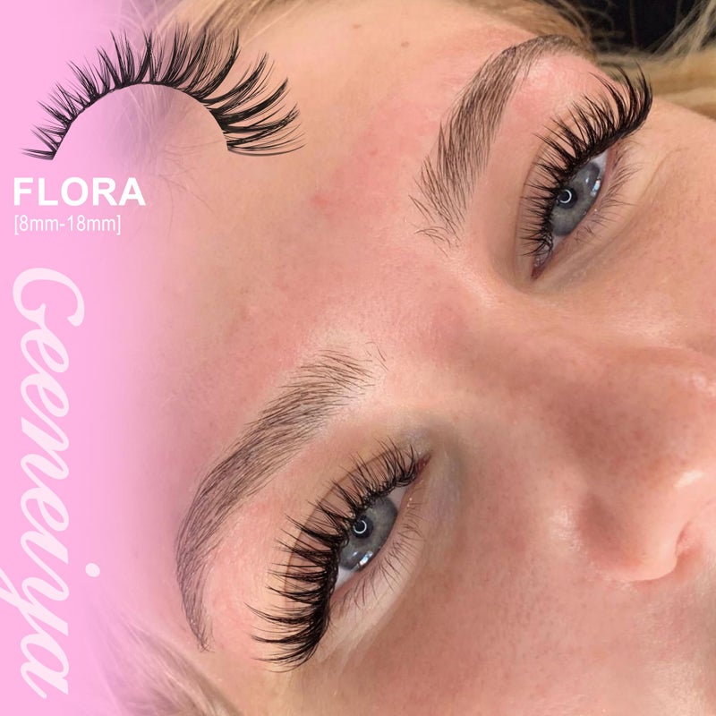 Geeneiya FLORA Lash Clusters, 8-18MM Wispy Eyelash Clusters, Natural Cluster Lashes for Beginners, Waterproof Cluster Eyelash Extensions DIY Lashes (Not Kit) - Image 3