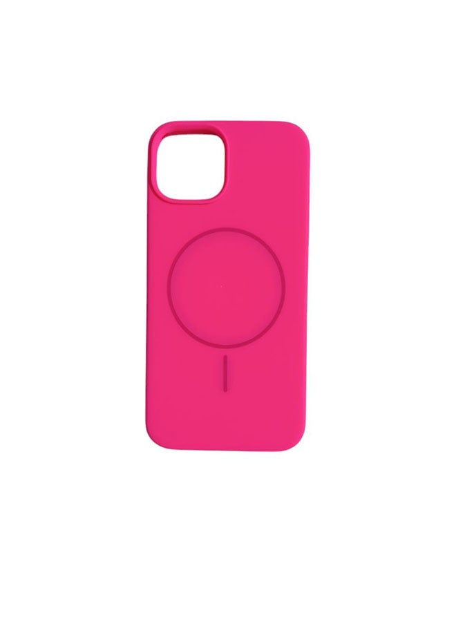 Silicone Case Compatible with Iphone 13 | 14, Slim Design, Magnetic, with Microfiber Lining, Soft Silicone Grip and Scratch Resistant Compatible with Iphone 13/14 - Hot Pink - Image 4