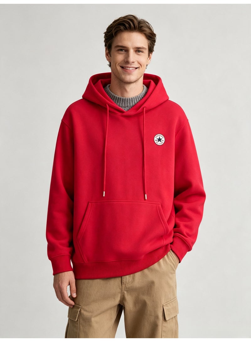 كونفرس CONVERSE Men's and women's basic hooded autumn loose pullover sweater - Image 2