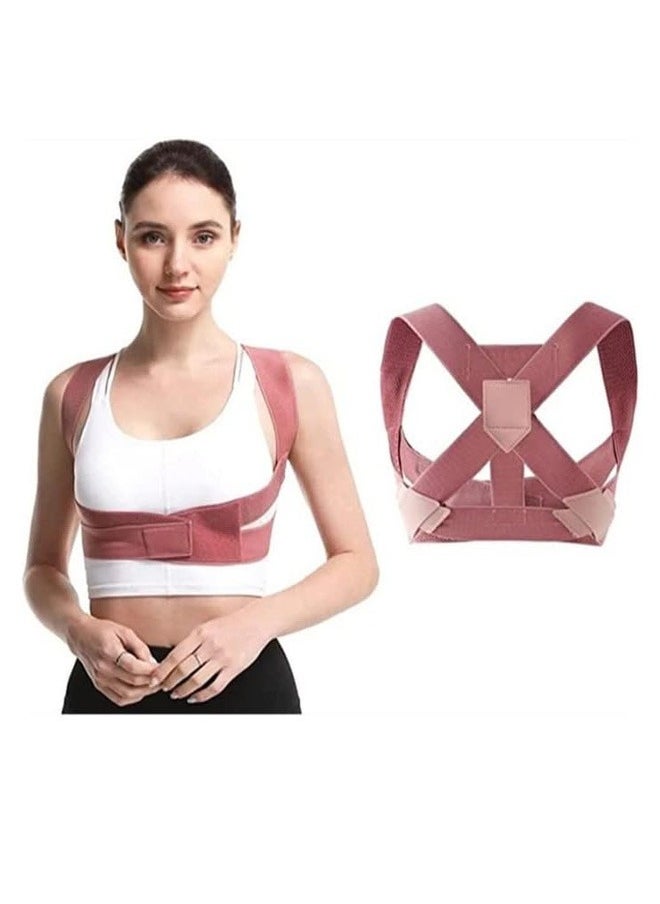 RATSAW Posture Corrector for Women Adjustable Elastic Back Support Belt Upper Back Brace for Support and Spinal Alignment Back Support Straightener for Body Correction  - Image 1