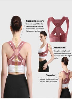 RATSAW Posture Corrector for Women Adjustable Elastic Back Support Belt Upper Back Brace for Support and Spinal Alignment Back Support Straightener for Body Correction  - Image 2
