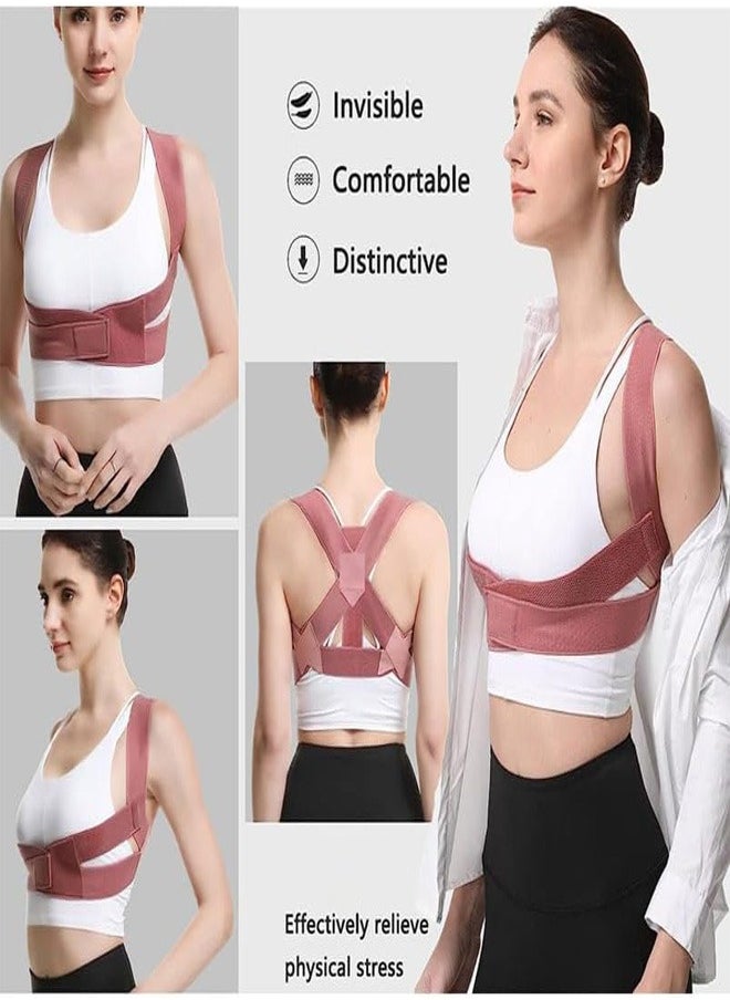 RATSAW Posture Corrector for Women Adjustable Elastic Back Support Belt Upper Back Brace for Support and Spinal Alignment Back Support Straightener for Body Correction  - Image 3