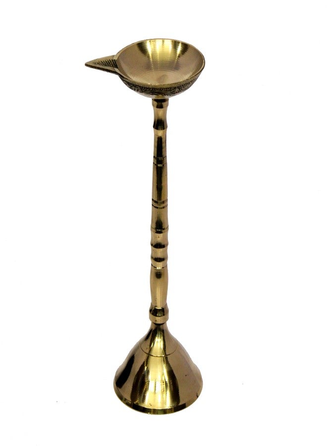 eSplanade Kerala Diya for Pooja - Diwali Diya for Pooja - Kutthu Vilakku Samai Diya for Puja Diwali Decorations, Temple Decoration (7.5" Inches) - Image 3