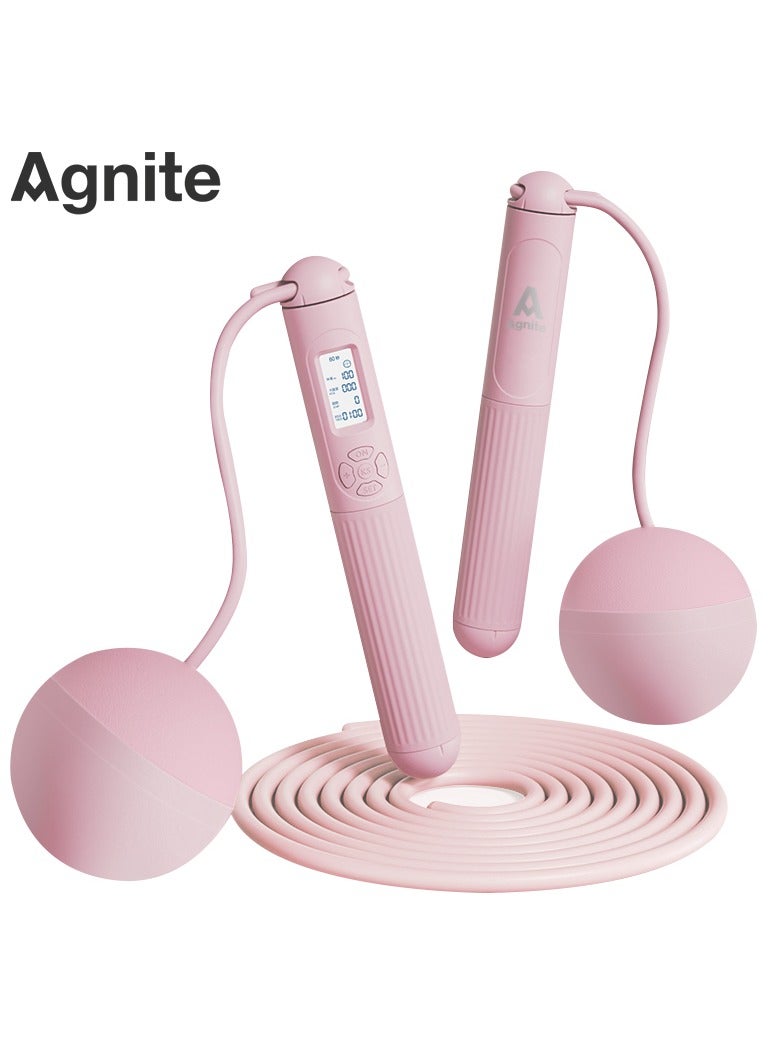 Deli Agnite Er042 Electronic Counting Jump Rope, Adjustable Corded & Cordless Modes With Led Counter For Fitness, Cardio, And Indoor/Outdoor Workouts.  - Image 3