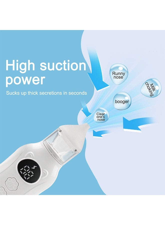 Quantum Nasal Aspirator for Baby, IPX7 Waterproof Electric Nasal Aspirator for Baby, Electric Babies Nose Sucker with 2 Soft Silicone Tips - Image 4