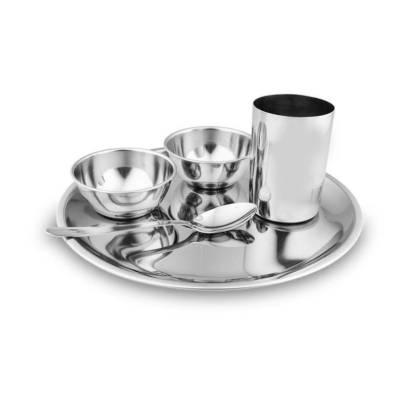 RJ kitchenware Store طقم عشاء من متجر RJ للأدوات المنزلية طقم عشاء من الفولاذ المقاوم للصدأ 5 قطع طقم عادي 5 قطع - Image 1