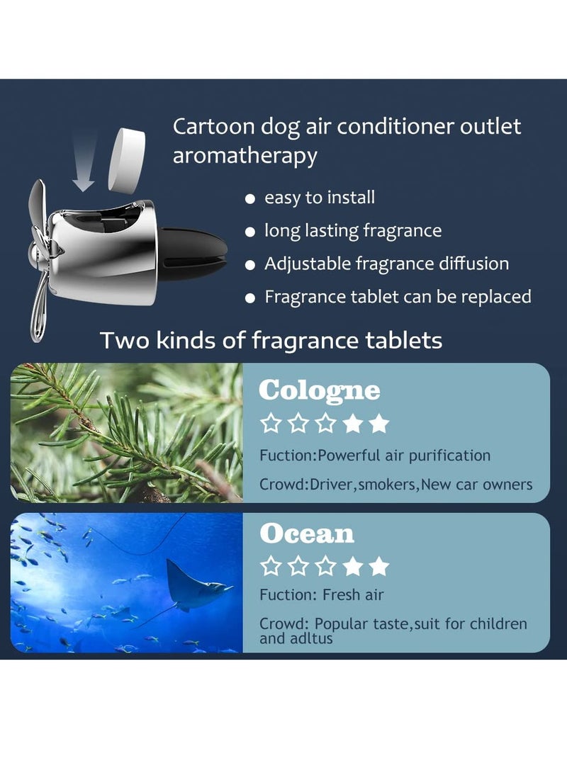 SYOSI 1 Pc Car Air Fresheners Cute Cartoon Dog Car Diffuser Propeller Air Outlet Vent Fresheners Interior Decoration Accessories Diffuser for Car and Home - Image 5