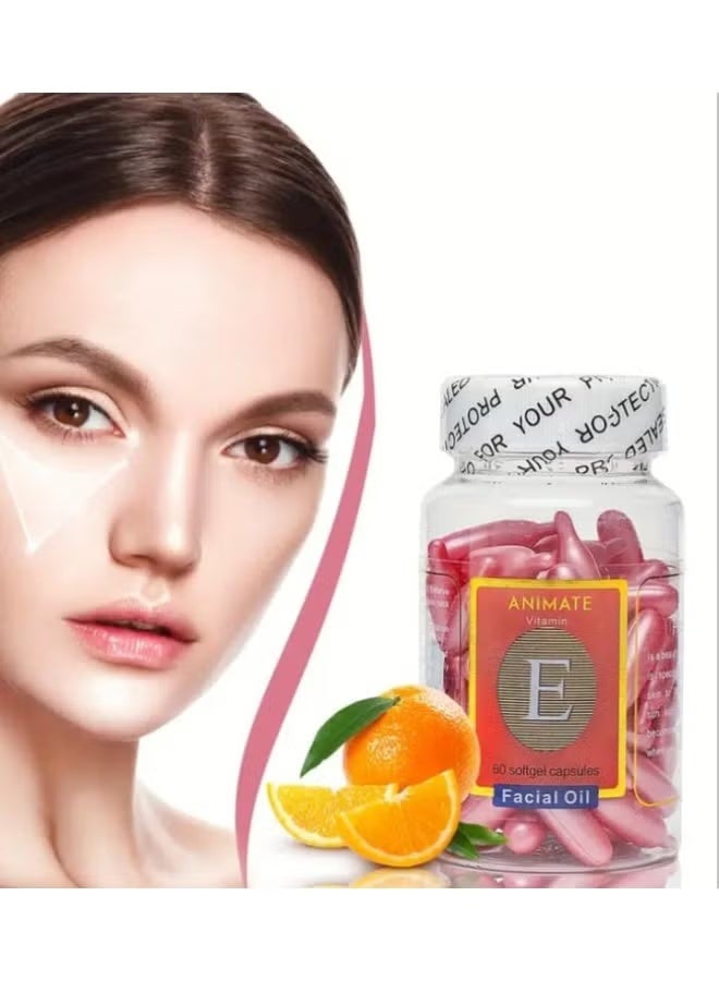 60 pieces of vitamin E facial care capsules
