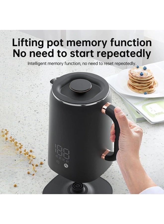 توب كور غلاية كهربائية ذكية 1.7 لتر – غليان سريع 1500 واط، شاشة لمس، 5 إعدادات حرارة، عزل مزدوج الجدار ووظيفة الحفاظ على الدفء لمدة 16 ساعة - Image 3